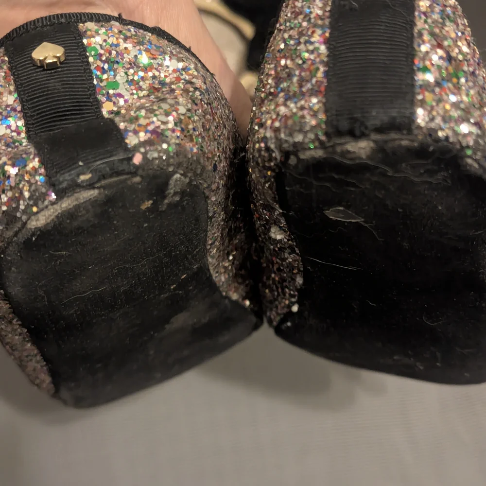 Kate Spade Gold and Multi Glitter Slipper Flats - Picture 10 of 16